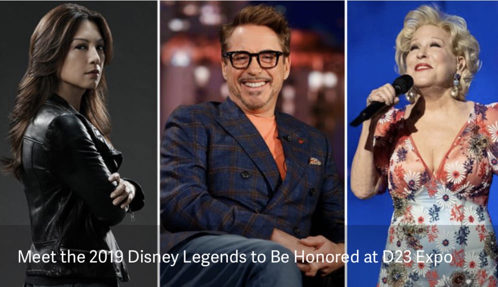 11 Disney Legends Announced For 2019 Induction At D23 Expo Including Robert Downey Jr, Bette Midler, More