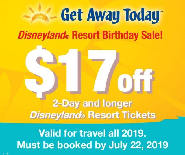 Discounted Disneyland Ticket Sale