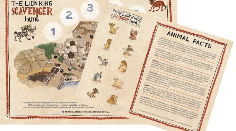 Lion King Scavenger Hunt Begins At Disney World’s Animal Kingdom This Week